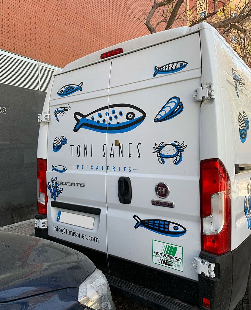 Toni Sanes rotulación furgoneta